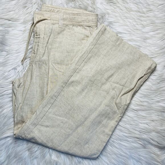 Divided Wide Leg Pull On Pants Khaki Size Small - Picture 1 of 4